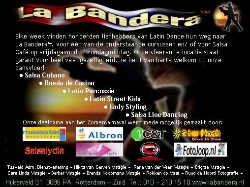 29-07-2006 de flyer met de sponsers van labandera.