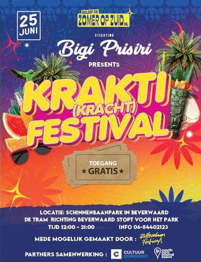 |	25-6-23 Krakti Festival in het wijkpark beverwaard