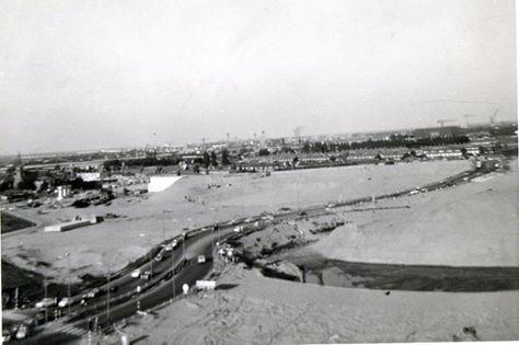 de eerste foto= pierenpot a16 in aanbouw nog zand vlakte 2de foto 1976 - en 3de foto lucht foto