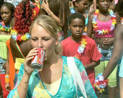 Foto 205 uit Carnaval 2007 b.w