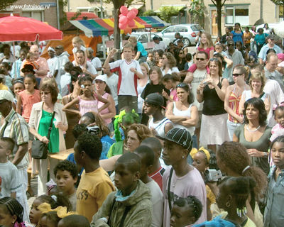 Foto 296 uit Carnaval 2007 b.w