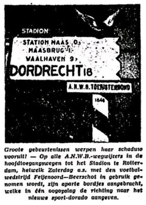 Foto 319 uit Feyenoord-Sportclub