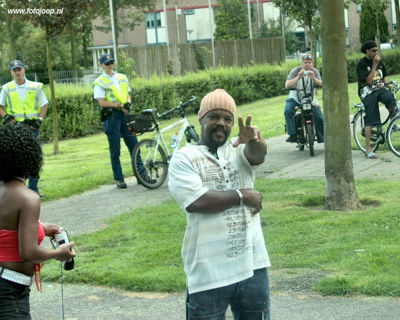 Foto 182 uit Carnaval 2007 b.w