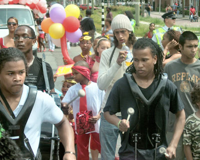 Foto 155 uit Carnaval 2007 b.w