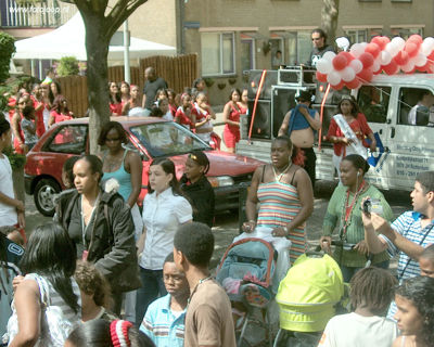 Foto 271 uit Carnaval 2007 b.w