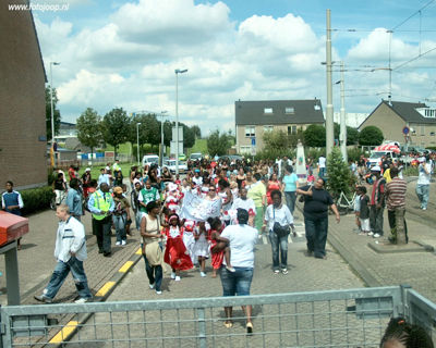 Foto 174 uit Carnaval 2007 b.w