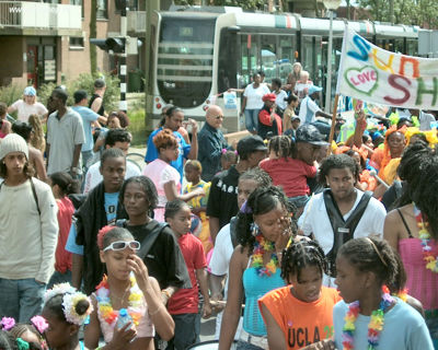 Foto 235 uit Carnaval 2007 b.w