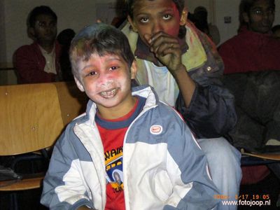 Foto 144 uit holi feest 2006 b.w