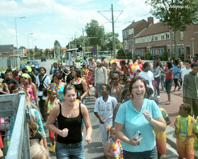 Foto 152 uit Carnaval 2007 b.w