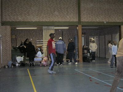 Foto 19 uit volleybal wedstrijd