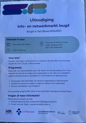 Netwerk markt voor jongeren in de focus 28-10-26