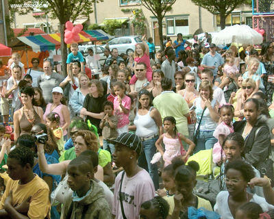 Foto 293 uit Carnaval 2007 b.w