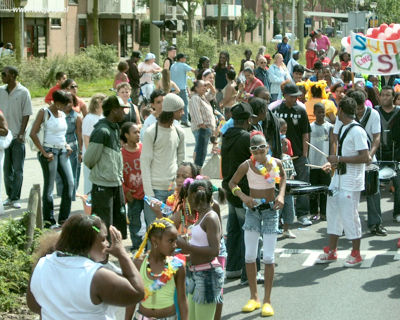 Foto 236 uit Carnaval 2007 b.w