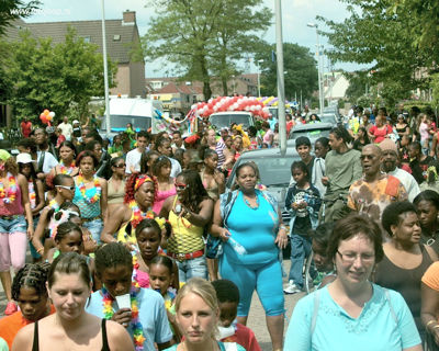 Foto 202 uit Carnaval 2007 b.w
